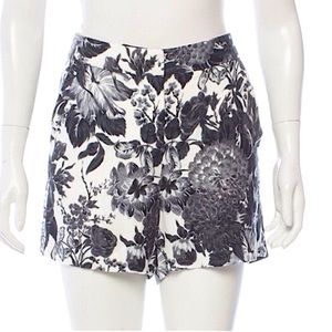 STELLA McCARTNEY Black & White Floral Shorts